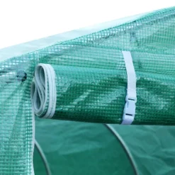 Outsunny 26' X 10' X 7' Walk-In Greenhouse Tunnel, Large Gardening Plant Hot House With 12 Windows And Zipper Doors For Backyard -Outsunny GUEST 003305c0 39b6 4912 bbcb ecc888ddbac9