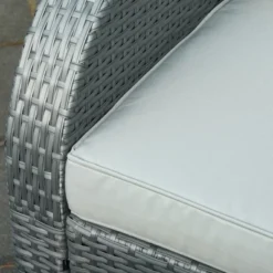 Outsunny 6-PCs Patio Furniture Sets Outdoor Wicker Sofa Set Rattan Recline Single Chair Conversation Set, Ottomans, Table Cushions -Outsunny GUEST 0317e219 abf1 4c05 bfa7 c95a00f8fe29