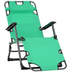 Outsunny 2-in-1 Folding Patio Lounge Chair W/ Pillow, Outdoor Portable Sun Lounger Reclining To 120°/180°, Oxford Fabric 24 Outsunny 2-in-1 Folding Patio Lounge Chair W/ Pillow, Outdoor Portable Sun Lounger Reclining To 120°/180°, Oxford Fabric -Outsunny GUEST 03e0ba84 1f87 4006 8f7b 5871e2501344