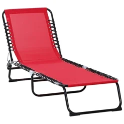 Outsunny Outdoor Folding Chaise Lounge Chair Portable Lightweight Reclining Garden Sun Lounger With 4-Position Adjustable Backrest For Patio, Deck, And Poolside -Outsunny GUEST 0617fe1f be7c 4026 8681 76e82fa7c675