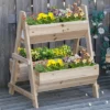 Outsunny Raised Garden Bed, 2 Tier Raised Planter Box With Stand, Nonwoven Fabric For Vegetables, Herbs, Flowers, 27" X 23" X 32", Natural 2 Outsunny Raised Garden Bed, 2 Tier Raised Planter Box With Stand, Nonwoven Fabric For Vegetables, Herbs, Flowers, 27" X 23" X 32", Natural -Outsunny GUEST 0d6ba3e9 7067 4788 a741 9da22b694769