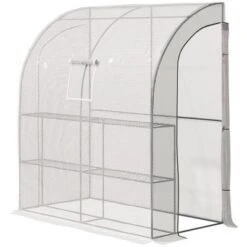Outsunny 7' X 3' X 7' Outdoor Walk-In Greenhouse, Plant Nursery With Roll-up Windows, PE Cover, And 3 Wire Shelves 13 Outsunny 7' X 3' X 7' Outdoor Walk-In Greenhouse, Plant Nursery With Roll-up Windows, PE Cover, And 3 Wire Shelves -Outsunny GUEST 102e9787 be48 498b bd60 89e9a90a2bcc