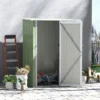 Outsunny 5' X 3' Metal Garden Storage Shed Tool House With Lockable Door For Backyard, Patio, Lawn 2 Outsunny 5' X 3' Metal Garden Storage Shed Tool House With Lockable Door For Backyard, Patio, Lawn -Outsunny GUEST 11737d06 a9ca 45d8 a80c 4cd5fad040cd