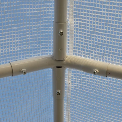 Outsunny 20' X 10' X 8' Heavy-duty Greenhouse, Walk-in Hot House With Windows And Roll Up Door, PE Cover, Steel Frame 6 Outsunny 20' X 10' X 8' Heavy-duty Greenhouse, Walk-in Hot House With Windows And Roll Up Door, PE Cover, Steel Frame - Image 4