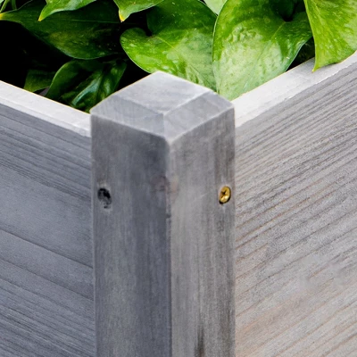 Outsunny 73" X 18" X 32" 3 Tier Raised Garden Bed W/ Three Elevated Planter Box, Freestanding Wooden Plant Stand For Vegetables, Herb And Flowers 6 Outsunny 73" X 18" X 32" 3 Tier Raised Garden Bed W/ Three Elevated Planter Box, Freestanding Wooden Plant Stand For Vegetables, Herb And Flowers - Image 4