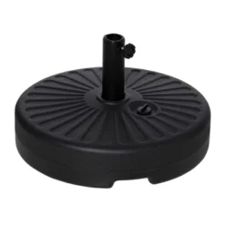 Outsunny Fillable Patio Umbrella Base Stand, Round Plastic Umbrella Holder For Outdoor, Patio, Garden, Deck And Beach, Fit Dia 38mm Pole, Black 9 Outsunny Fillable Patio Umbrella Base Stand, Round Plastic Umbrella Holder For Outdoor, Patio, Garden, Deck And Beach, Fit Dia 38mm Pole, Black -Outsunny GUEST 143dae88 b16d 4717 ad31 e318de069148