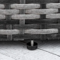 Outsunny 4pc Rattan Patio Furniture Set, Sectional Outdoor Sofa Set With Adjustable Sun Canopy, 2 Chairs, Extending Tea Table, Pillows -Outsunny GUEST 1739fea8 dd67 4e72 bd22 d15cb859b268