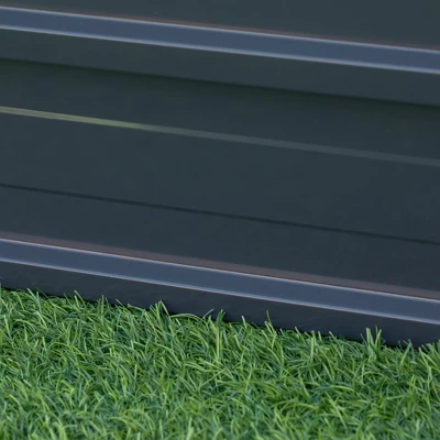 Outsunny 40'' Pentagon Galvanized Raised Garden Bed, Elevated Large Metal Planter Box W/ Install Gloves For Backyard, Patio To Grow Vegetables, Herbs, And Flowers 7 Outsunny 40'' Pentagon Galvanized Raised Garden Bed, Elevated Large Metal Planter Box W/ Install Gloves For Backyard, Patio To Grow Vegetables, Herbs, And Flowers - Image 5