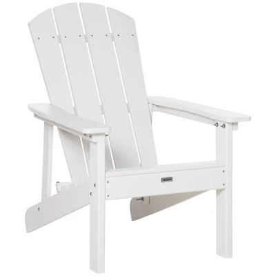 Outsunny Plastic Adirondack Chair, Outdoor Fire Pit Seating HDPE Lounger Chair With High Back And Wide Seat For Patio, Backyard, Garden 10 Outsunny Plastic Adirondack Chair, Outdoor Fire Pit Seating HDPE Lounger Chair With High Back And Wide Seat For Patio, Backyard, Garden - Image 8