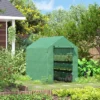 Outsunny 84.25" X 56.25" X 76.75" Walk-in Greenhouse, 3-Tier Shelves, Steel Frame Hot House, Roll-Up Zipper Door For Flowers, Vegetables, Green 1 Outsunny 84.25" X 56.25" X 76.75" Walk-in Greenhouse, 3-Tier Shelves, Steel Frame Hot House, Roll-Up Zipper Door For Flowers, Vegetables, Green -Outsunny GUEST 20e23369 f366 4e83 b675 8afb0b6d451b