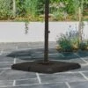 Outsunny 4-Piece Heavy Duty Cantilever Offset Umbrella Stand Base Weight, 264 Lb. Capacity, Easy To Fill With Water Or Sand