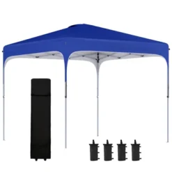 Outsunny 8' X 8' Pop Up Canopy, Foldable Gazebo Tent With Carry Bag With Wheels And 4 Leg Weight Bags For Outdoor Garden Patio Party -Outsunny GUEST 24bfc321 cd78 40e2 a8fa 321795644427