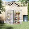 Outsunny Walk-in Greenhouse 4.7' X 4.7' X 6.4' Hot House With 3-Tier Shelving, Roll-Up Door For Outdoor, Garden 2 Outsunny Walk-in Greenhouse 4.7' X 4.7' X 6.4' Hot House With 3-Tier Shelving, Roll-Up Door For Outdoor, Garden -Outsunny GUEST 269c4393 0cd9 4f03 80aa a649ccde82aa