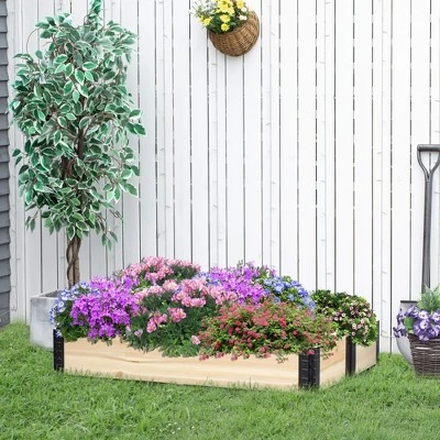 Outsunny 47'' X 31'' Raised Garden Bed, Foldable Raised Garden Box For Backyard, Patio To Grow Vegetables, Herbs, And Flowers 3 Outsunny 47'' X 31'' Raised Garden Bed, Foldable Raised Garden Box For Backyard, Patio To Grow Vegetables, Herbs, And Flowers