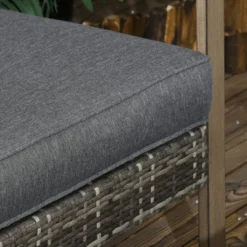 Outsunny Patio Furniture Set, 4 Piece Outdoor Rattan Conversation Set With 2 Rocking Chairs, Cushions, Loveseat Sofa & Coffee Table -Outsunny GUEST 2a6f5ce0 a356 4f5c b466 430e59cf375c