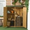Outsunny Outdoor Storage Cabinet Wooden Garden Shed Utility Tool Organizer With Waterproof Asphalt Rood, Lockable Doors, 3 Tier Shelves For Lawn, Backyard 1 Outsunny Outdoor Storage Cabinet Wooden Garden Shed Utility Tool Organizer With Waterproof Asphalt Rood, Lockable Doors, 3 Tier Shelves For Lawn, Backyard -Outsunny GUEST 2aedd0b4 ddae 4f9a 9a4d 489c295fc526