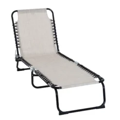 Outsunny Outdoor Folding Chaise Lounge Chair Portable Lightweight Reclining Garden Sun Lounger With 4-Position Adjustable Backrest For Patio, Deck, And Poolside -Outsunny GUEST 2f2225ce 6435 4456 ae1b db2b45196751
