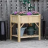 Outsunny Raised Garden Bed, Wood 6 Grid, 31" X 23" With Storage Shelf, Water Draining, Planter Box For Vegetables, Flowers, Herbs, Patio 1 Outsunny Raised Garden Bed, Wood 6 Grid, 31" X 23" With Storage Shelf, Water Draining, Planter Box For Vegetables, Flowers, Herbs, Patio -Outsunny GUEST 2fb1ce62 b3e6 4af9 ae7a 944f0c70bf39