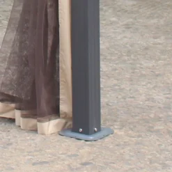 Outsunny Hardtop Polycarbonate Gazebo Canopy Aluminum Frame Pergola With Top Vent And Netting For Garden, Patio, Grey 12 Outsunny Hardtop Polycarbonate Gazebo Canopy Aluminum Frame Pergola With Top Vent And Netting For Garden, Patio, Grey -Outsunny GUEST 3436481b 5c1b 4c69 a794 c444de4c20f1