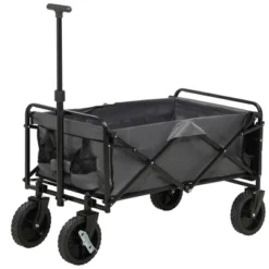 Outsunny Collapsible Wagon, Graden Carts With Wheels, Adjustable Handle, Folding Table And Cup Holders, Dark Gray 9 Outsunny Collapsible Wagon, Graden Carts With Wheels, Adjustable Handle, Folding Table And Cup Holders, Dark Gray -Outsunny GUEST 3538daae 529d 4ca8 a508 34b0d89729b0