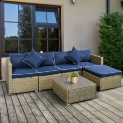 Outsunny 6 Pieces Outdoor PE Rattan Sofa Set, Sectional Conversation Wicker Patio Couch Furniture Set With Cushions And Coffee Table 17 Outsunny 6 Pieces Outdoor PE Rattan Sofa Set, Sectional Conversation Wicker Patio Couch Furniture Set With Cushions And Coffee Table -Outsunny GUEST 368eab32 0e5b 46c3 a7ab 5adcf816becb