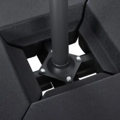 Outsunny 4-Piece Outdoor Patio Offset Umbrella Base Stand Weight Holder W/ Cross Base For Powerful Support, 158lbs Sand Or 132lbs Water Filled, Black -Outsunny GUEST 36f837bc b438 4414 a9a1 478e9606d1f7