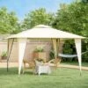 Outsunny 12' X 12' Outdoor Canopy Tent Party Gazebo With Double-Tier Roof, Steel Frame, Included Ground Stakes -Outsunny GUEST 37db69c7 7957 476f ab9b 8bc291f29c21