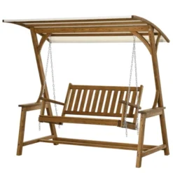 Outsunny 2 Seater Porch Swing With Canopy, Wooden Patio Swing Chair, Outdoor Swing Seat Loveseat 9 Outsunny 2 Seater Porch Swing With Canopy, Wooden Patio Swing Chair, Outdoor Swing Seat Loveseat -Outsunny GUEST 384eab99 e44c 4dff ad84 e9848fe3632d