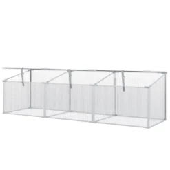 Outsunny Mini Greenhouse Kit, 71" Outdoor Cold Frame With Adjustable Roof, Polycarbonate & Aluminum Frame 10 Outsunny Mini Greenhouse Kit, 71" Outdoor Cold Frame With Adjustable Roof, Polycarbonate & Aluminum Frame -Outsunny GUEST 43a13fe3 146f 4335 bf43 777b4ef23fd6
