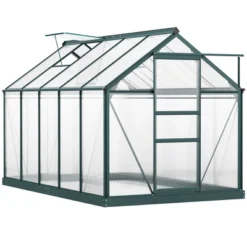 Outsunny Walk-in Plant Greenhouse For Backyard/Outdoor Use With Window And Door, Aluminum Frame, PC Board 23 Outsunny Walk-in Plant Greenhouse For Backyard/Outdoor Use With Window And Door, Aluminum Frame, PC Board -Outsunny GUEST 4b0e0b76 6619 44a3 b01a 45ee8ccffe60