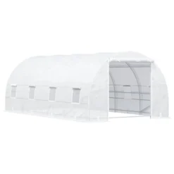 Outsunny 20' X 10' X 7' Walk-In Tunnel Greenhouse Garden Warm House Large Hot House Kit With 8 Roll-up Windows & Roll Up Door, Steel Frame 19 Outsunny 20' X 10' X 7' Walk-In Tunnel Greenhouse Garden Warm House Large Hot House Kit With 8 Roll-up Windows & Roll Up Door, Steel Frame -Outsunny GUEST 4e112fa0 ece7 412d 9452 e4590a99ddd4
