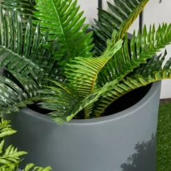 Outsunny 3-Pack Flower Pots, Stackable MgO Planters For Indoor And Outdoor Plants, Entryway, Patio, Yard, Garden Use -Outsunny GUEST 4f3eee06 e8b4 4c0b 847f c125acbe1576