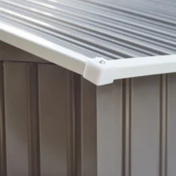 Outsunny 9' X 6' Metal Storage Shed Garden Tool House With Double Sliding Doors, 4 Air Vents For Backyard, Patio, Lawn Gray -Outsunny GUEST 4ff931bb 157f 429d 8e82 23d9bc199426