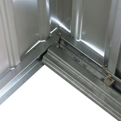 Outsunny 7' X 4' Steel Storage Shed Organizer, Garden Tool House With 4 Vents And 2 Easy Sliding Doors For Backyard, Patio, Garage, Lawn, Green 7 Outsunny 7' X 4' Steel Storage Shed Organizer, Garden Tool House With 4 Vents And 2 Easy Sliding Doors For Backyard, Patio, Garage, Lawn, Green - Image 5