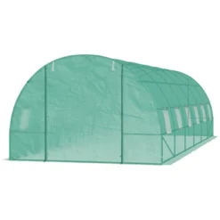 Outsunny 26' X 10' X 7' Outdoor Walk-In Tunnel Greenhouse With Roll-up Windows & Zippered Door, Steel Frame, & PE Cover 10 Outsunny 26' X 10' X 7' Outdoor Walk-In Tunnel Greenhouse With Roll-up Windows & Zippered Door, Steel Frame, & PE Cover -Outsunny GUEST 51cdfde4 e8b5 494d bf2c 7dbd9ccb6b81