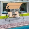 Outsunny 2 Person Covered Porch Swing With Pivot Storage Table, Cup Holder, & Adjustable Overhead Canopy 2 Outsunny 2 Person Covered Porch Swing With Pivot Storage Table, Cup Holder, & Adjustable Overhead Canopy -Outsunny GUEST 5537b478 ebdd 491c a21c ec2ab3702616