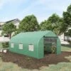 Outsunny 9.8' X 11.4' X 6.8' Outdoor Walk-In Tunnel Greenhouse Hot House With Roll-up Windows, Zippered Door, PE Cover, Green 2 Outsunny 9.8' X 11.4' X 6.8' Outdoor Walk-In Tunnel Greenhouse Hot House With Roll-up Windows, Zippered Door, PE Cover, Green -Outsunny GUEST 5a04f09f c24a 446c b5bb fbe082e1c3bf