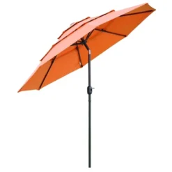 Outsunny 9FT 3 Tiers Patio Umbrella Outdoor Market Umbrella With Crank, Push Button Tilt For Deck, Backyard And Lawn 19 Outsunny 9FT 3 Tiers Patio Umbrella Outdoor Market Umbrella With Crank, Push Button Tilt For Deck, Backyard And Lawn -Outsunny GUEST 5be44203 cb58 43e6 81c4 b71c49086201
