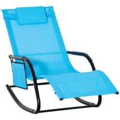 Outsunny Outdoor Rocking Recliner, Sling Sun Lounger With Removable Headrest And Side Pocket For Garden, Patio And Dec 22 Outsunny Outdoor Rocking Recliner, Sling Sun Lounger With Removable Headrest And Side Pocket For Garden, Patio And Dec -Outsunny GUEST 5eb328d6 efa9 4be6 a2f4 d7694d69552c