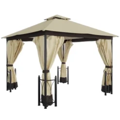 Outsunny 13' X 11' Patio Gazebo Canopy Garden Tent Sun Shade, Outdoor Shelter With 2 Tier Roof, Netting And Curtains, Steel Frame For Patio, Backyard, Garden 15 Outsunny 13' X 11' Patio Gazebo Canopy Garden Tent Sun Shade, Outdoor Shelter With 2 Tier Roof, Netting And Curtains, Steel Frame For Patio, Backyard, Garden -Outsunny GUEST 5f59d1c3 b577 4f0a a1fa 8ec39d58f705