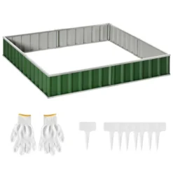 Outsunny 8.5x3ft Metal Raised Garden Bed, DIY Large Steel Planter Box, No Bottom W/ A Pairs Of Glove For Backyard, Patio To Grow Vegetables, Herbs, And Flowers 12 Outsunny 8.5x3ft Metal Raised Garden Bed, DIY Large Steel Planter Box, No Bottom W/ A Pairs Of Glove For Backyard, Patio To Grow Vegetables, Herbs, And Flowers -Outsunny GUEST 607f163b ae65 41f7 961e 42275896962b