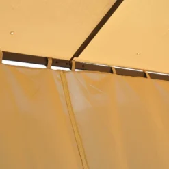 Outsunny 10' X 10' Steel Outdoor Patio Gazebo With Polyester Privacy Curtains, Two-Tier Roof For Air, & Large Design 14 Outsunny 10' X 10' Steel Outdoor Patio Gazebo With Polyester Privacy Curtains, Two-Tier Roof For Air, & Large Design -Outsunny GUEST 60ac946b d72b 4c70 8bd6 671b11198aa8