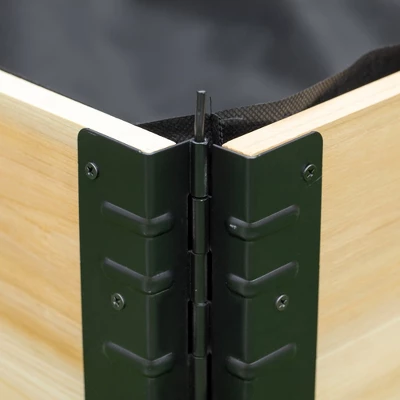 Outsunny 47'' X 31'' Raised Garden Bed, Foldable Raised Garden Box For Backyard, Patio To Grow Vegetables, Herbs, And Flowers 6 Outsunny 47'' X 31'' Raised Garden Bed, Foldable Raised Garden Box For Backyard, Patio To Grow Vegetables, Herbs, And Flowers - Image 4