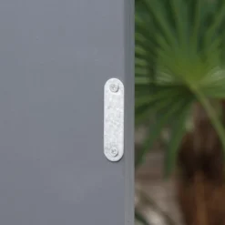 Outsunny Garden Storage Cabinet, Outdoor Tool Shed With Galvanized Top And Two Shelves For Yard Tools Or Pool Accessories 13 Outsunny Garden Storage Cabinet, Outdoor Tool Shed With Galvanized Top And Two Shelves For Yard Tools Or Pool Accessories -Outsunny GUEST 68670f4a b25f 4f0c 922e e82b11a7ab99