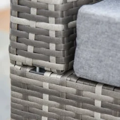 Outsunny 5-piece Half-Moon Outdoor Sectional Sofa, PE Rattan Wicker Furniture With Couch, Table & Cushions, Gray 13 Outsunny 5-piece Half-Moon Outdoor Sectional Sofa, PE Rattan Wicker Furniture With Couch, Table & Cushions, Gray -Outsunny GUEST 690c75c8 52df 4b03 92f4 fb769b9268d0