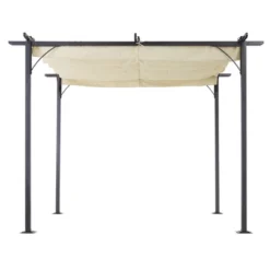 Outsunny 10' X 10' Retractable Patio Gazebo Pergola With UV Resistant Outdoor Canopy & Strong Steel Frame 15 Outsunny 10' X 10' Retractable Patio Gazebo Pergola With UV Resistant Outdoor Canopy & Strong Steel Frame -Outsunny GUEST 6a72747c 5ffd 4903 a569 5f4e56b90725