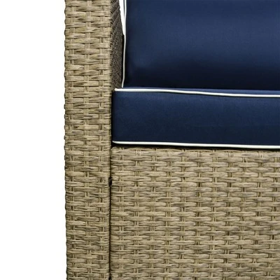 Outsunny 6 Pieces Outdoor PE Rattan Sofa Set, Sectional Conversation Wicker Patio Couch Furniture Set With Cushions And Coffee Table 9 Outsunny 6 Pieces Outdoor PE Rattan Sofa Set, Sectional Conversation Wicker Patio Couch Furniture Set With Cushions And Coffee Table - Image 7