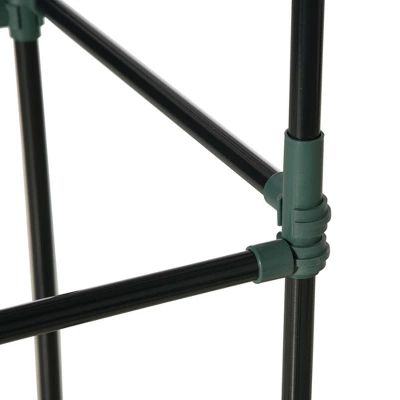 Outsunny Raised Garden Bed, Galvanized Elevated Planter Box With 2 Customizable Trellis Tomato Cages For Climbing Vines, 5.9' X 3' X 1', Black 7 Outsunny Raised Garden Bed, Galvanized Elevated Planter Box With 2 Customizable Trellis Tomato Cages For Climbing Vines, 5.9' X 3' X 1', Black - Image 5