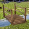 Outsunny 4.7' Garden Bridge, Arc Wood Footbridge, Decorative Pond Bridge With Side Rails -Outsunny GUEST 736e951f b4a5 4389 b908 37a3fcb2de17