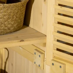 Outsunny 3' X 5' Wooden Garden Storage Shed, Sheds & Outdoor Storage With Asphalt Roof & 2 Large Wood Doors With Lock, Natural 11 Outsunny 3' X 5' Wooden Garden Storage Shed, Sheds & Outdoor Storage With Asphalt Roof & 2 Large Wood Doors With Lock, Natural -Outsunny GUEST 7b540964 43d8 4e4d 9c18 103f505991f3